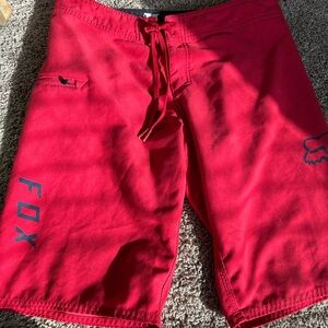 Fox Men's Overhead Bold Red Board Shorts Size 30